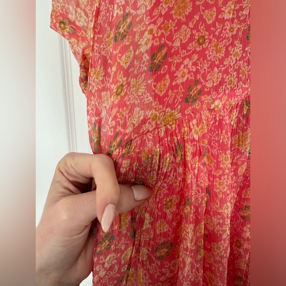 Anthropologie (Maeve) Pink Floral Mini Dress - US Size 4 - Picture 4 of 4